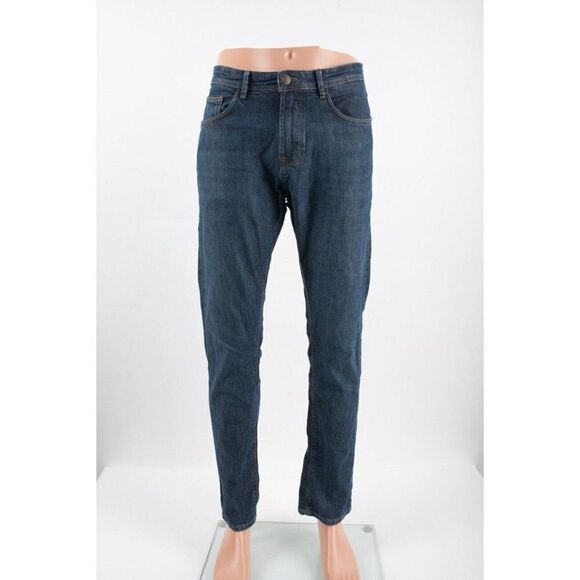 Massimo Dutti Mens Jeans Denim US 32 EU 42 Blue Slim Fit 0047/046 NWOT - Picture 1 of 8